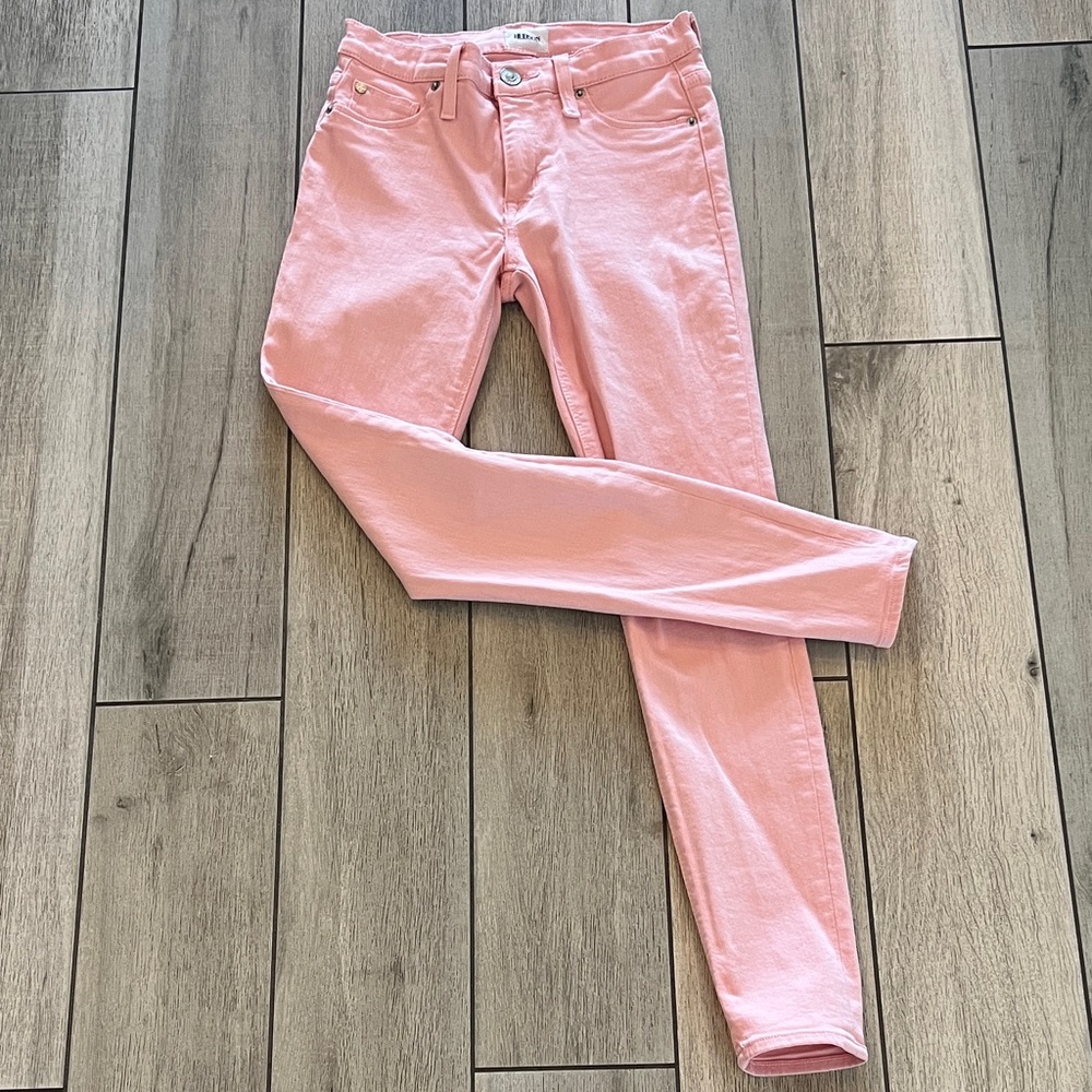 Hudson “Natalie” Super Skinny pink Jeans, sz 25